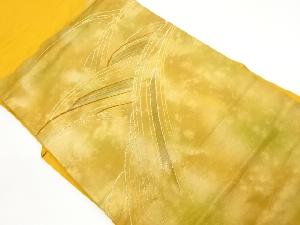 引箔流水模様織出し名古屋帯